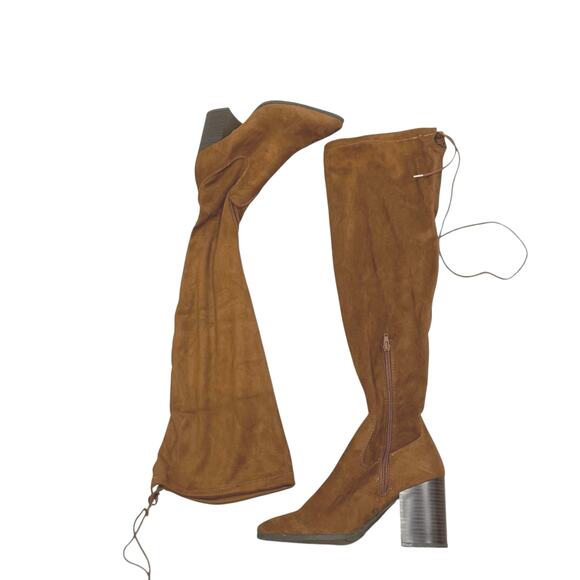 Journee Collection Paras Extra Wide Calf Stacked Heel Knee Boots Size 6.5 NWOB - Picture 6 of 8